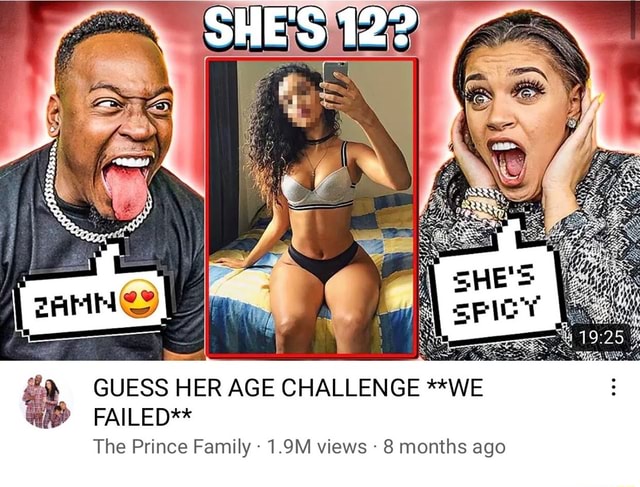 Instrument Senatet grave SHE'S 12? GUESS HER AGE CHALLENGE **WE FAILED** The Prince Family - 1.9M  views 8 months ago - )