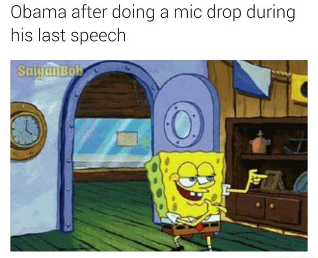obama mic drop real