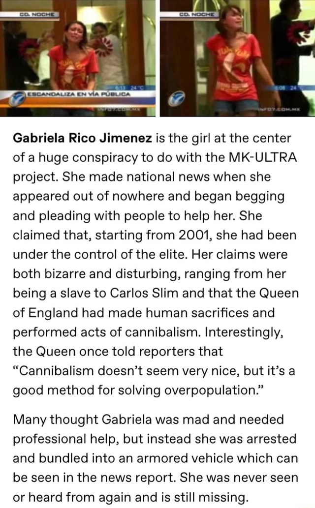 Gabriela Rico Jimenez is the girl at the center of a huge conspiracy to