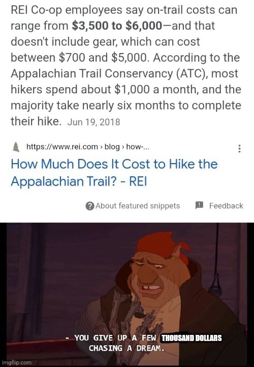 REI Coop employees say ontrail costs can range from 3,500 to 6,000