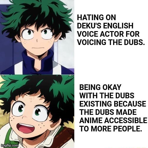 HATING ON DEKU'S ENGLISH VOICE ACTOR FOR VOICING THE DUBS. BEING OKAY ...