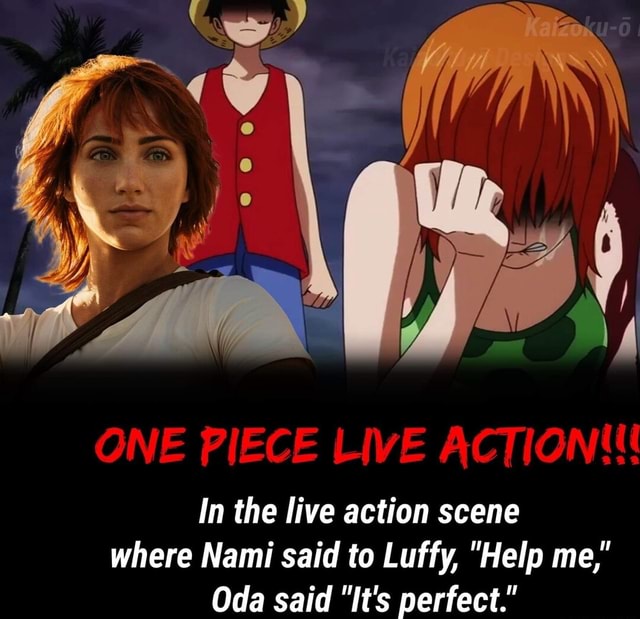 One Piece Live Action vs Anime  Nami ask Luffy for Help 