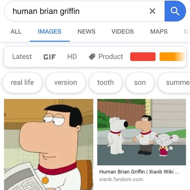 Human brian griffin x ES ALL IMAGES NEWS VIDEOS MAPS real life version ...