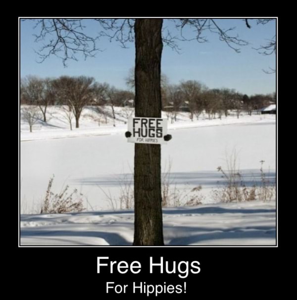 Great Urban Graphique Carte d/'anniversaire-Free Hugs pour hippies