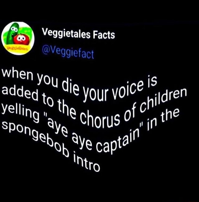 Veggietales Facts Veggiefact When yo iS he to die your hi dren to hi