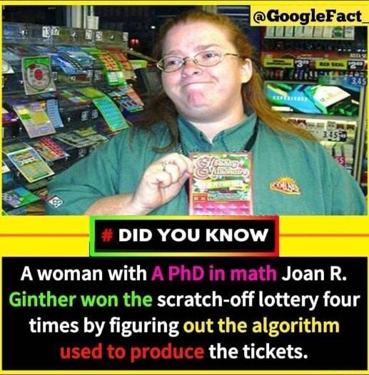 math phd wins lottery 4 times