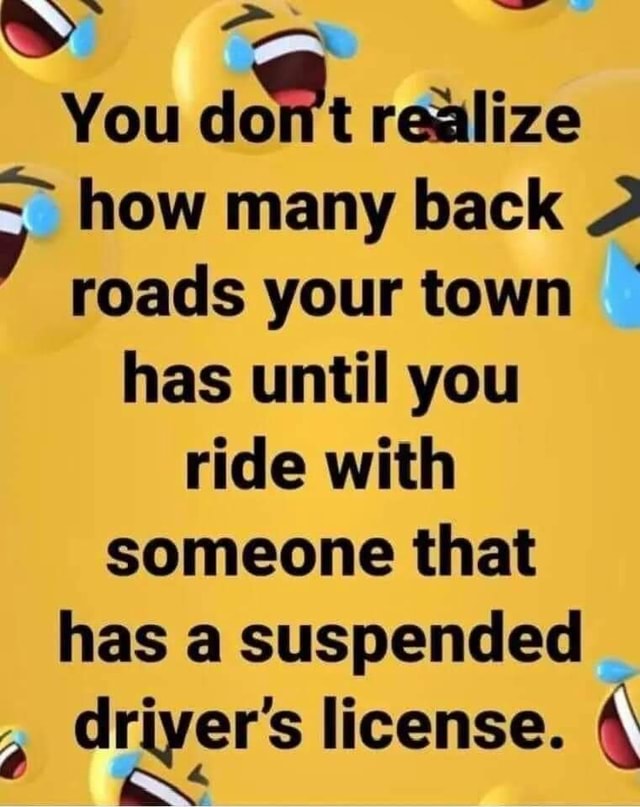 You dont realize how many back roads your town has until you ride with