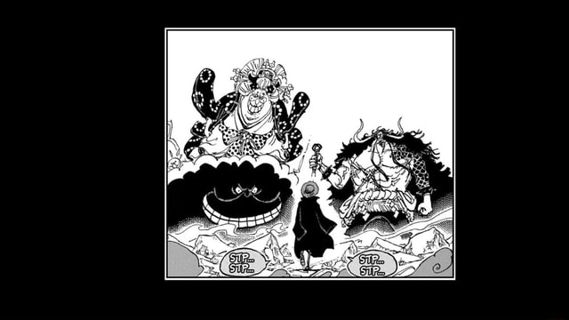 Luffy vs. Emperors panel from One Piece chapter 1000 - iFunny