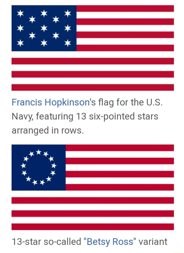 francis hopkinson navy flag