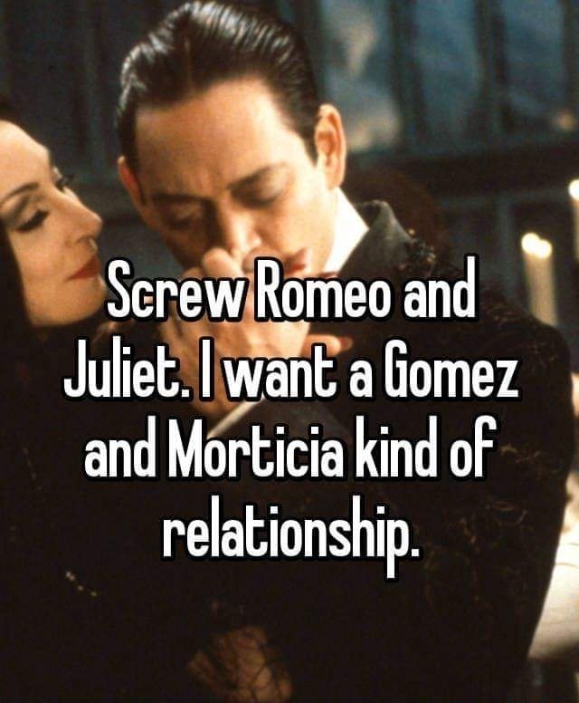 Relationship gomez and morticia Catherine Zeta