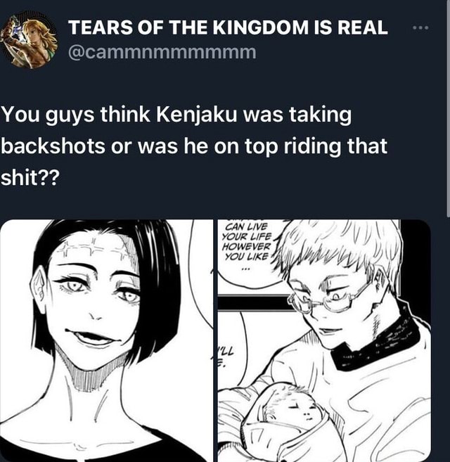 TEARS OF THE KINGDOM IS REAL You guys think Kenjaku was taking ...