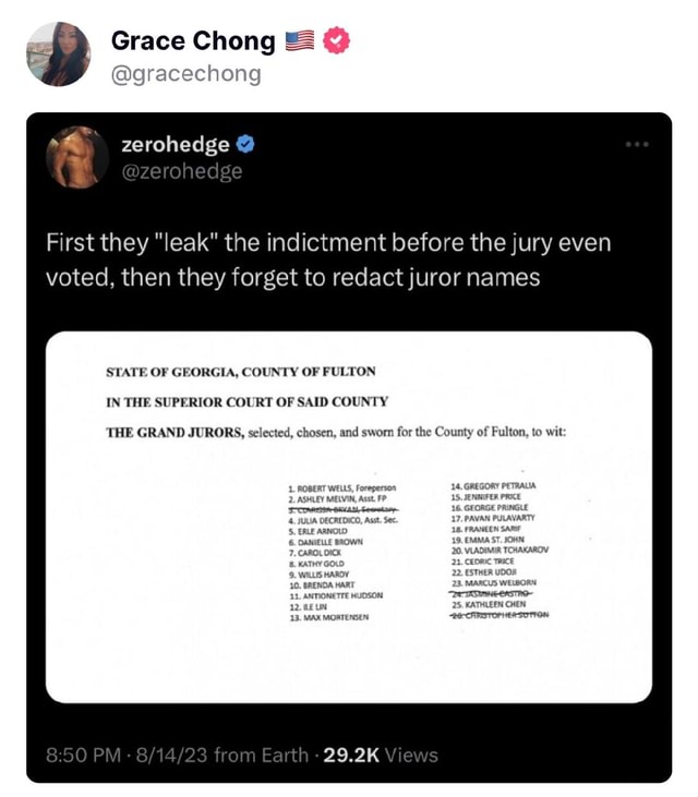 Grace Chong g hong zerohedge zerohedge First they "leak" the