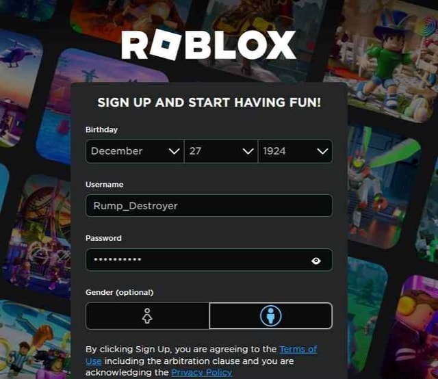 Nice job Roblox - ROBLOX SIGN UP AND START HAVING FUN! Birthday ...