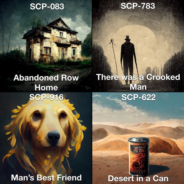 SCP-083 Abandoned Row Home SCP-916 Man's Best Friend SCP-783 There Was ...