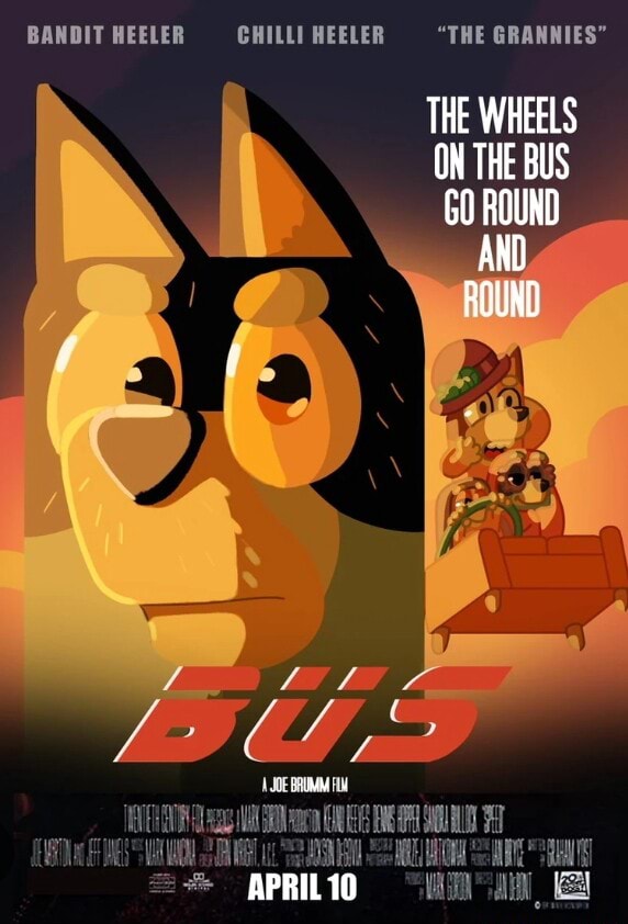 BANDIT HEELER CHILLI HEELER "THE GRANNIES" THE WHEELS ON THE BUS GO