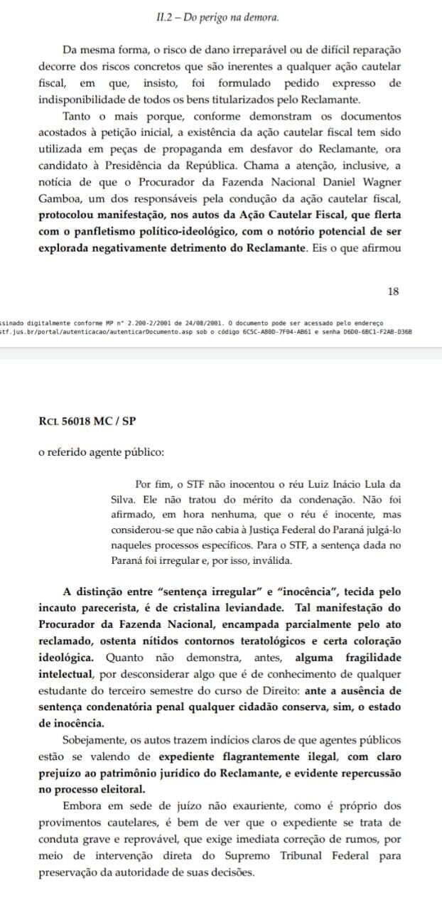 11.2 Do Perigo Na Demora. Da Mesma Forma, O Risco De Dano Irreparável ...