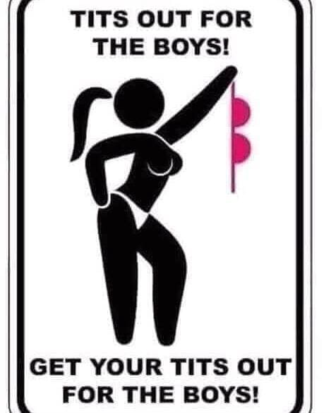 get your tits out for the boys