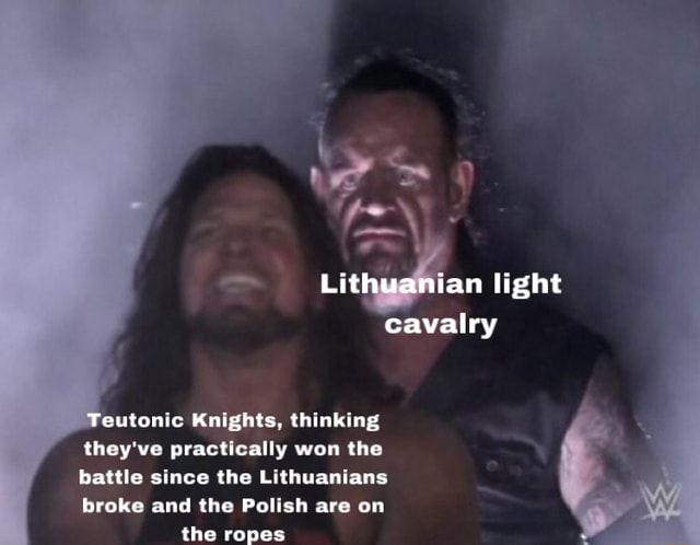 Context: The battle of Grunwald. - Lithuanian light cavalry Teutonic ...