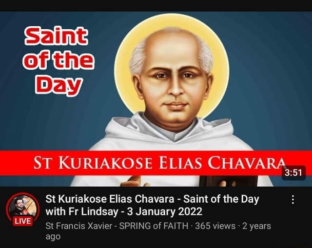 ST KURIAKOSE ELIAS CHAVARA, St Kuriakose Elias Chavara - Saint of the ...