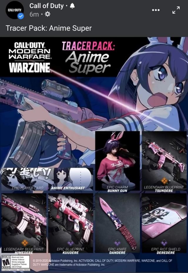 Featured image of post Tracer Pack Anime Super Warzone Weapon pack 1 900 season 5
