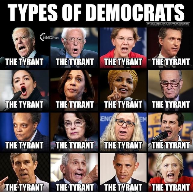 TYPES OF DEMOCRATS TURNING. THE THETYRANT THETYRANT THE TYRANT THE ...