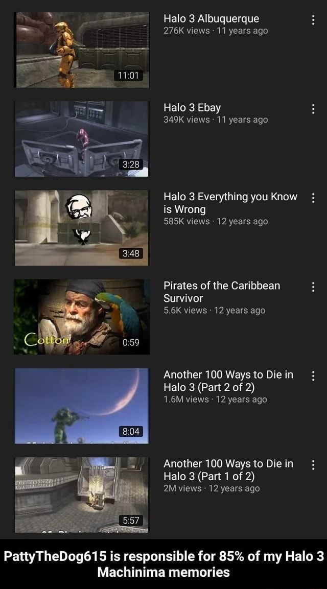 Halo 3 Albuquerque 276k Views 11 Years Ago Halo 3 Ebay 349k Views 11 Years Ago Halo 3 Everything You Know Is Wrong 585k Views 12 Years Ago Pirates Of