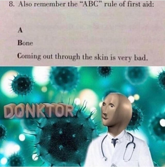 Abc Rule Of First Aid Meme