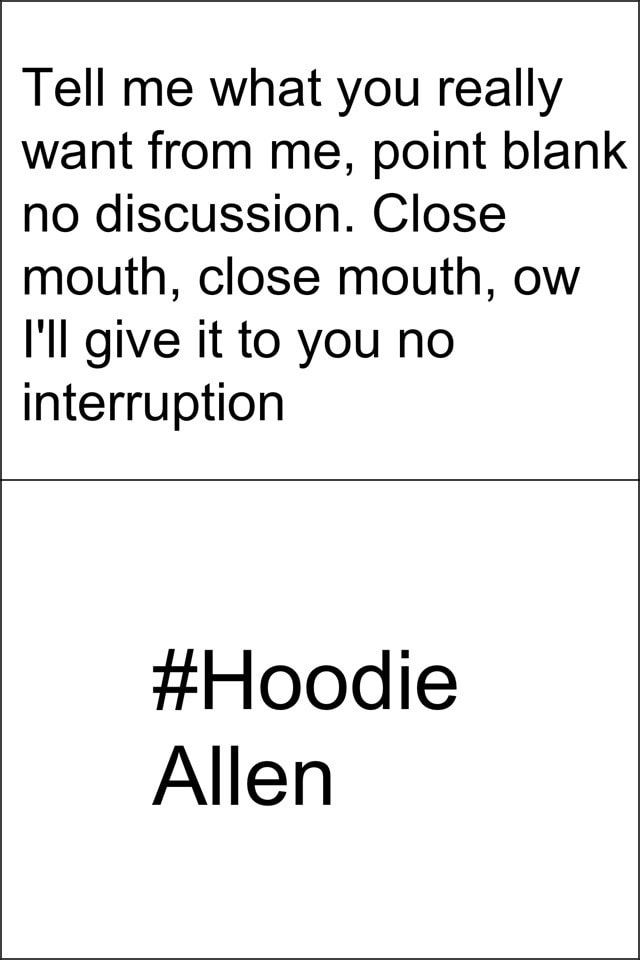 hoodie allen no interruption clean