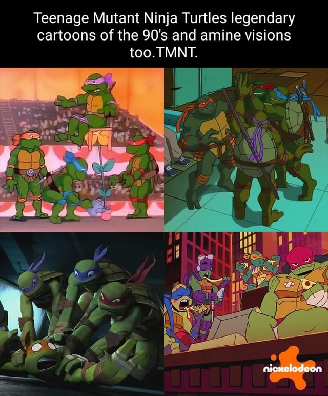 Teenage Mutant Ninja Turtles legendary cartoons of the 90's and amine