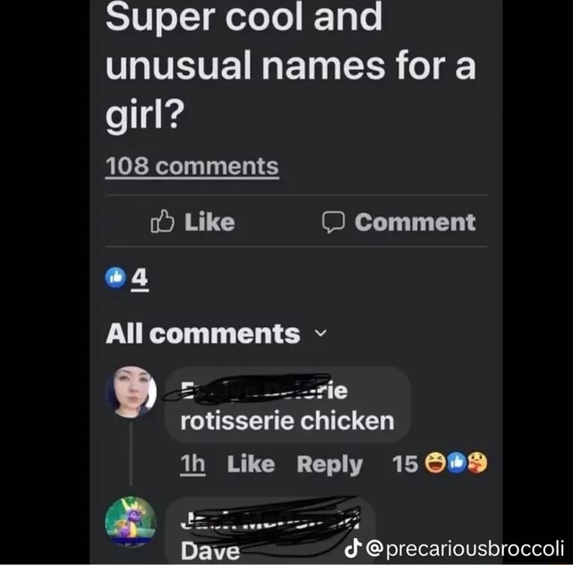 Super Cool And Unusual Names For A Girl 108 Comments Like Comment 4 super-cool-and-unusual-names-for-a-girl-108-comments-like-comment-4