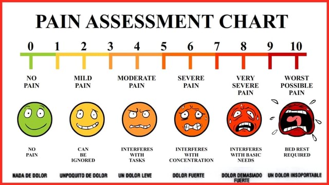 Pain Scale Chart Description