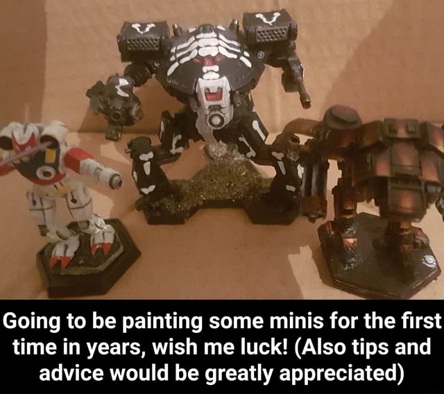 Going to be painting some minis for the first time in years, wish me ...