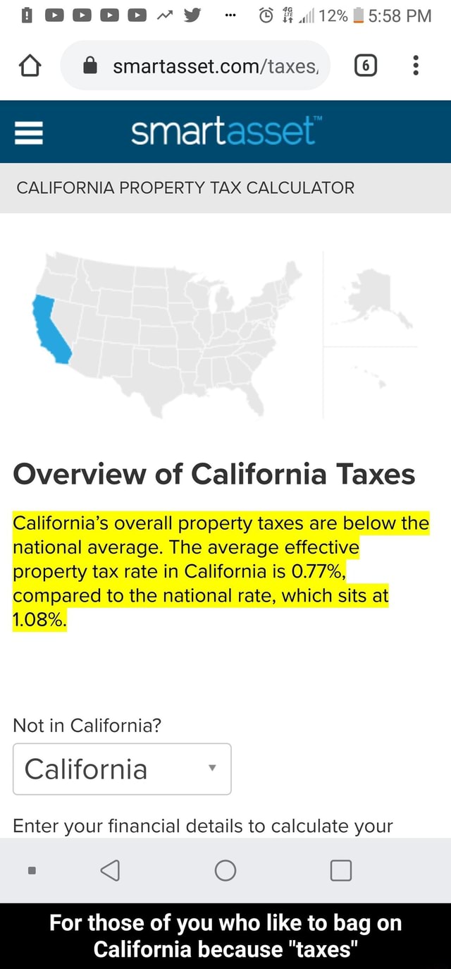 O (6) i = Smart CALIFORNIA PROPERTY TAX