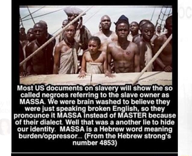 Most US documenls on slavery will show the so called ne‘ﬁmes referring