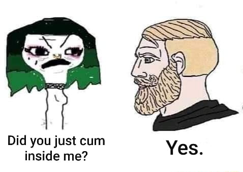 Did you just cum inside me? - iFunny