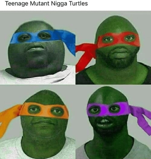 Teenage Mutant Nigga Turtles - iFunny