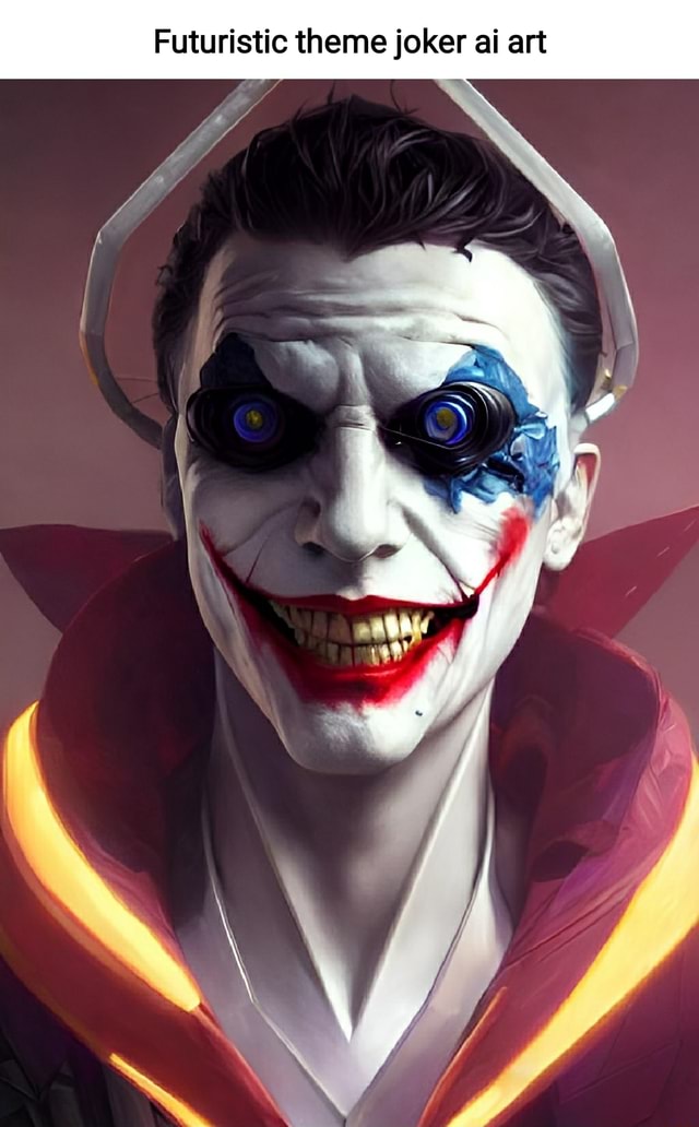 Futuristic theme joker ai art - iFunny