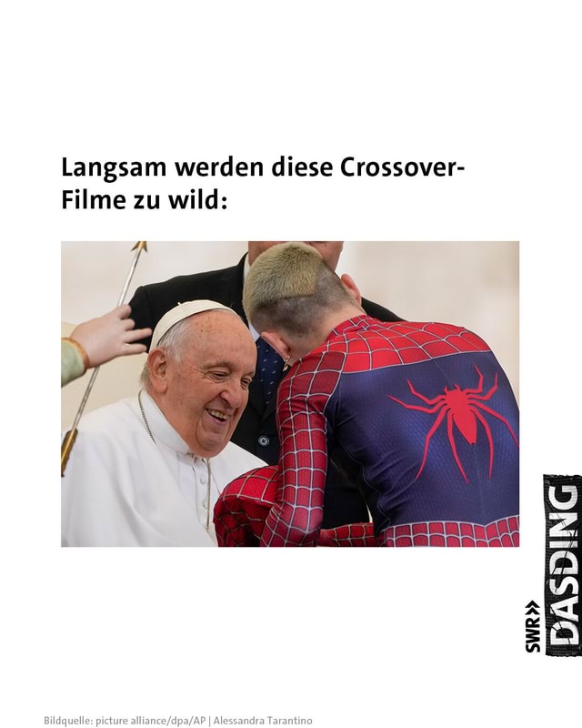 Die Generalaudienz ist jetzt also auch in den neuen SuperheldenFilmen 🤣 Da zieht also Spider