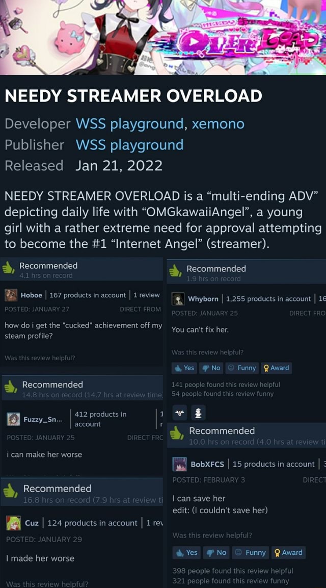 NEEDY STREAMER OVERLOAD on Steam