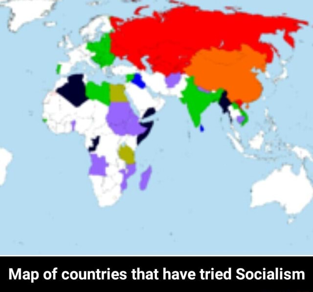 Map Of Countries That Have Tried Socialism - Map Of Countries That Have ...