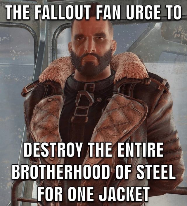 THE FALLOUT FAN URGE DESTROY THE ENTIRE BROTHERHOOD OF STEEL FOR ONE ...