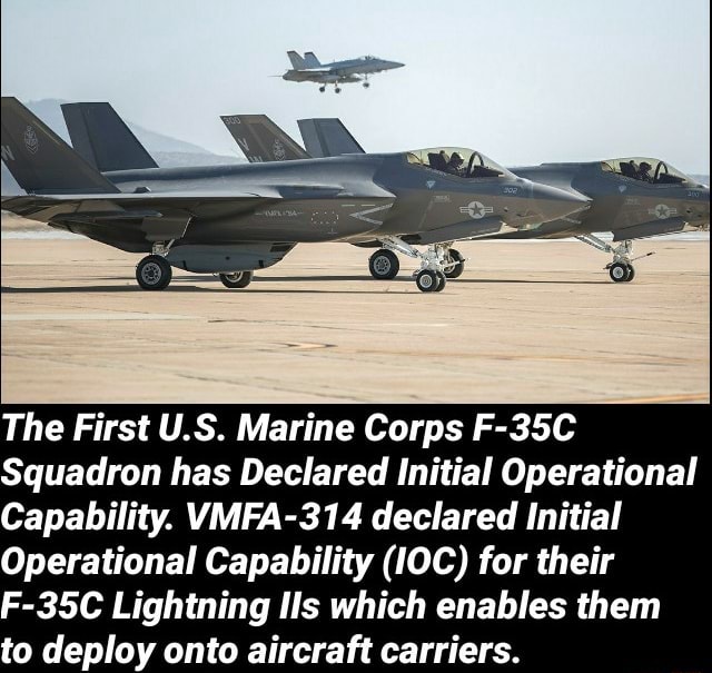 The First U.S. Marine Corps F-35C Squadron Has Declared Initial ...