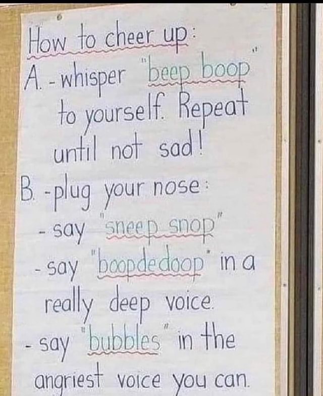 How to chert up! er 