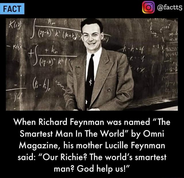 @factt5 When Richard Feynman was named 