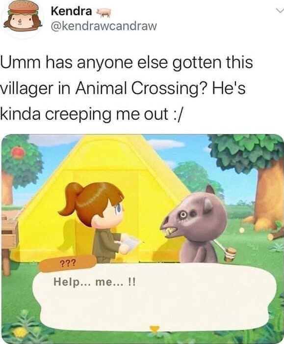 Kendra @kendrawcandraw Umm has anyone else gotten this villager in ...