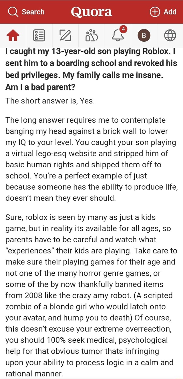 Why do people play the worst game called Roblox? - Quora