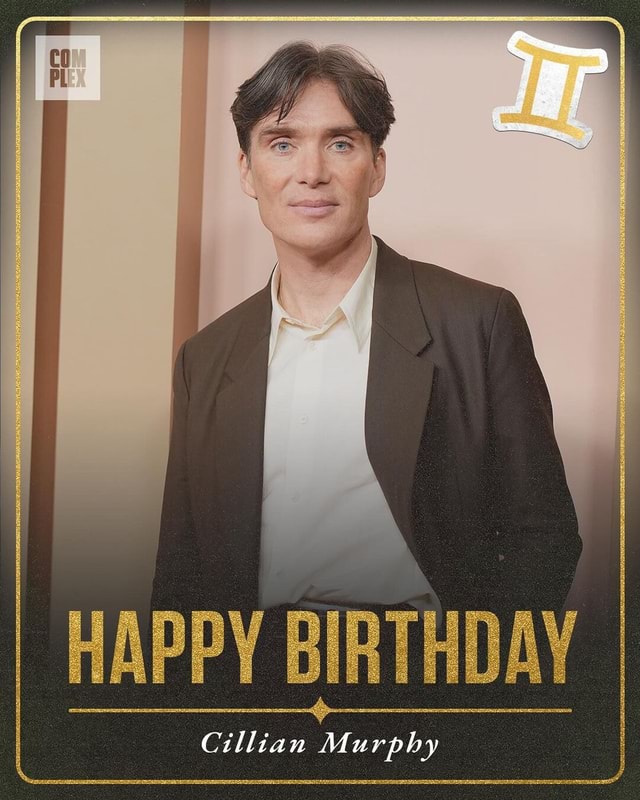 Happy Birthday To Academy-award Winner, Cillian Murphy 🏆 - HAPPY ...