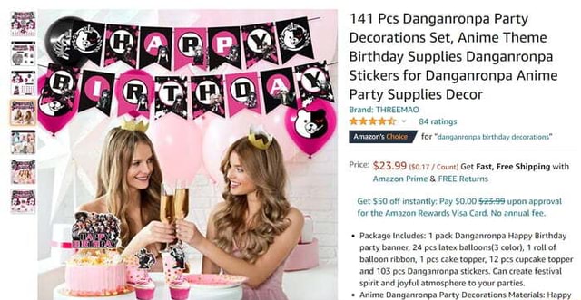 Update 79 anime birthday party ideas super hot  incdgdbentre