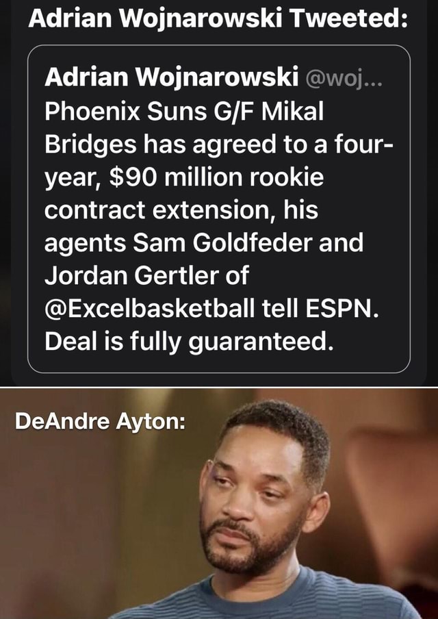 Adrian Wojnarowski Tweeted: Adrian Wojnarowski @woj... Phoenix Suns ...