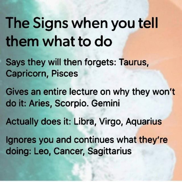 Scorpio ignores you when a What to